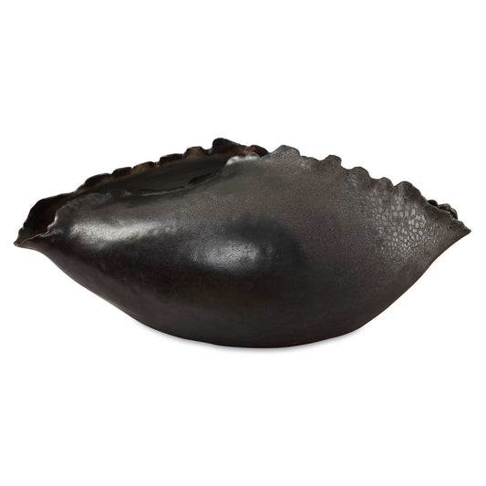 Bronzed Metallic Ceramic Features A Textured Surface With Delicate, Organically Shaped Imperfect Edges That Give The Look Of Flower Petals. Perfect Addition To Any Room, Perfect As A Sculptural Piece Or Add Your Favorite Flower For A Pop Of Color.