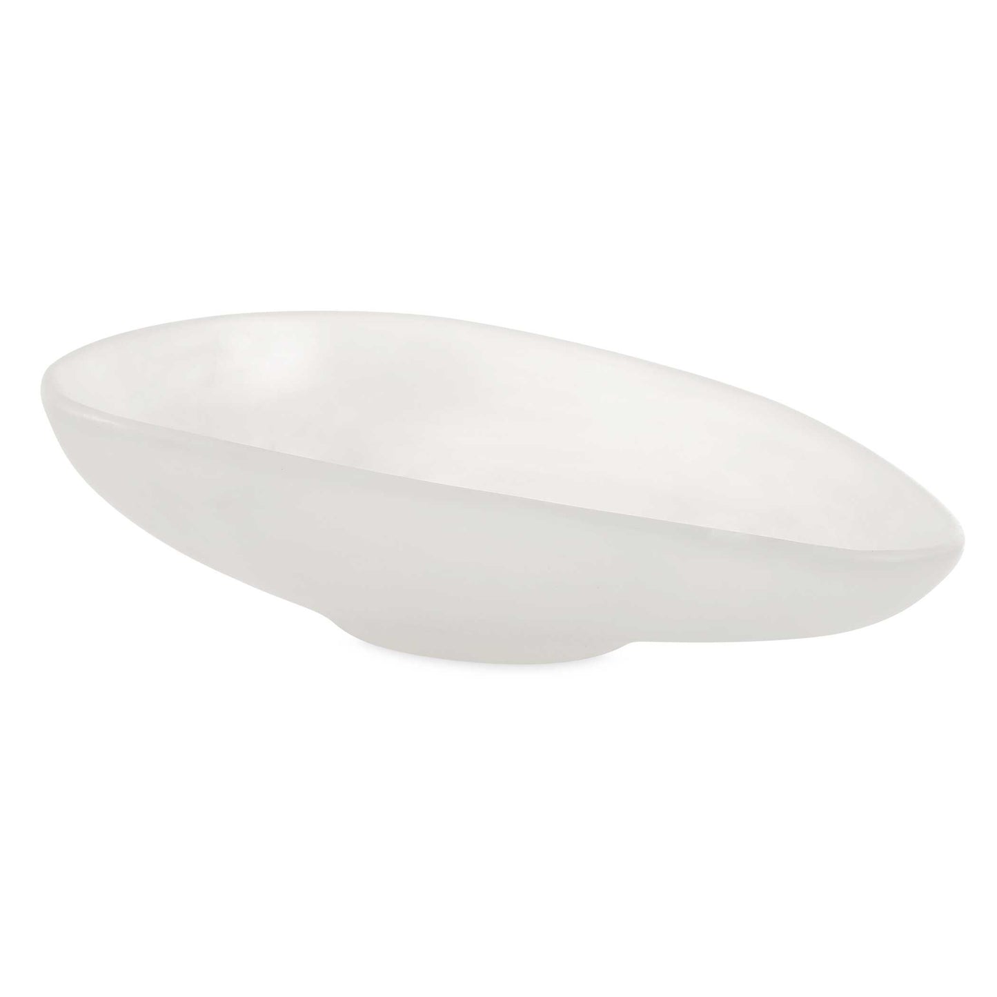 The Beauty Of The Marchena Bowl Is Its Organic Shape And Marbleized Finish. The Swirl Finish Consists Of Whites And Clear All Organically Swirled Together. Due To The Handcrafted Nature Of This Piece Each Item Will Vary.