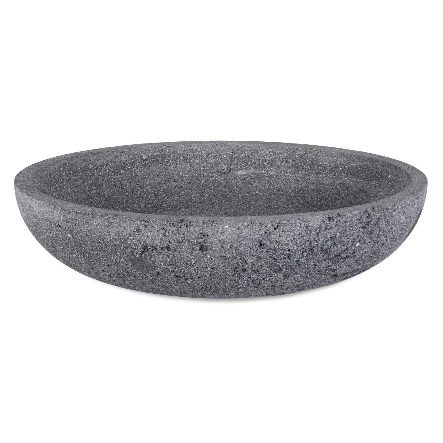 Crafted From Textured Gray Lava Stone, This Sleek And Minimalist Bowl Brings A Natural, Grounding Element To Any Space. Perfect For Decorative Displays Or As A Standalone Statement Piece. Safe For Outdoor Use.