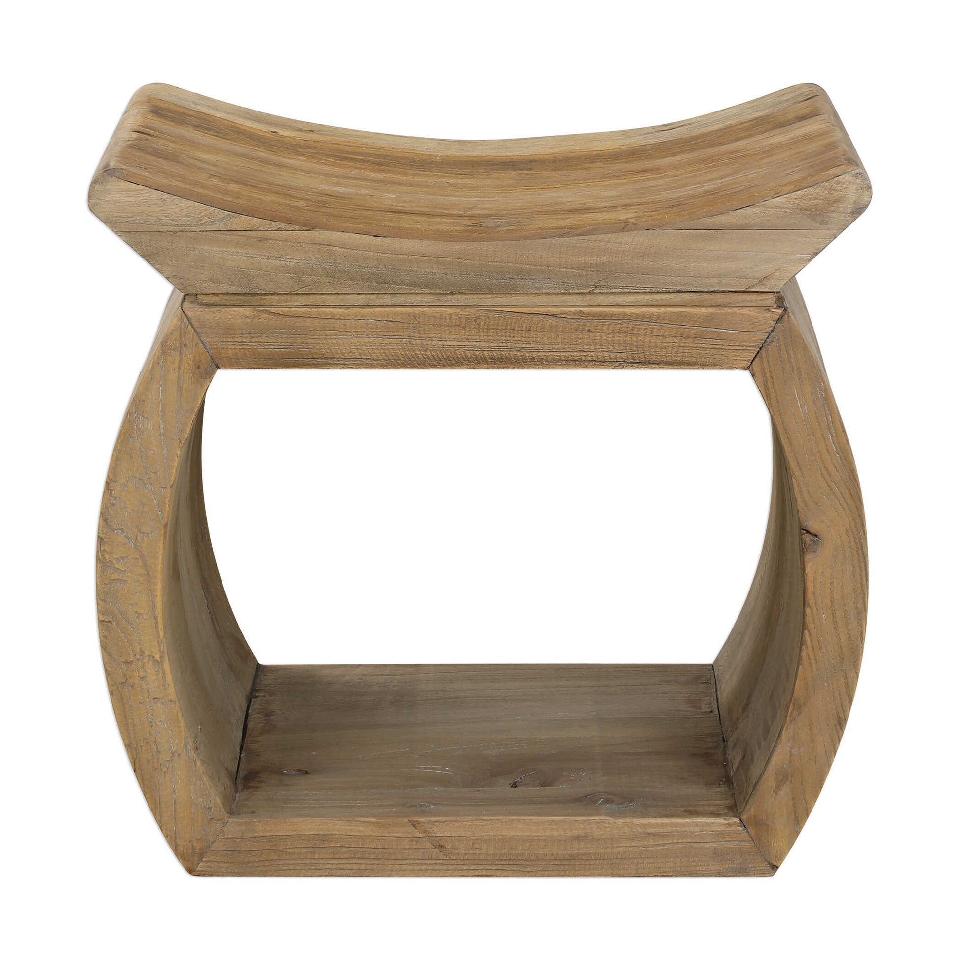 Built Of 100% Reclaimed Elm Wood, Featuring An Eye-catching Scooped Seat. Each Piece Is Complete With Rich Graining, Distress Marks And Shading, Showcasing The Unique History Of Each Board. Solid Wood Will Continue To Move With Temperature And Humidity Changes, Which Can Result In Small Cracks And Uneven Surfaces, Adding To Its Authenticity And Character.