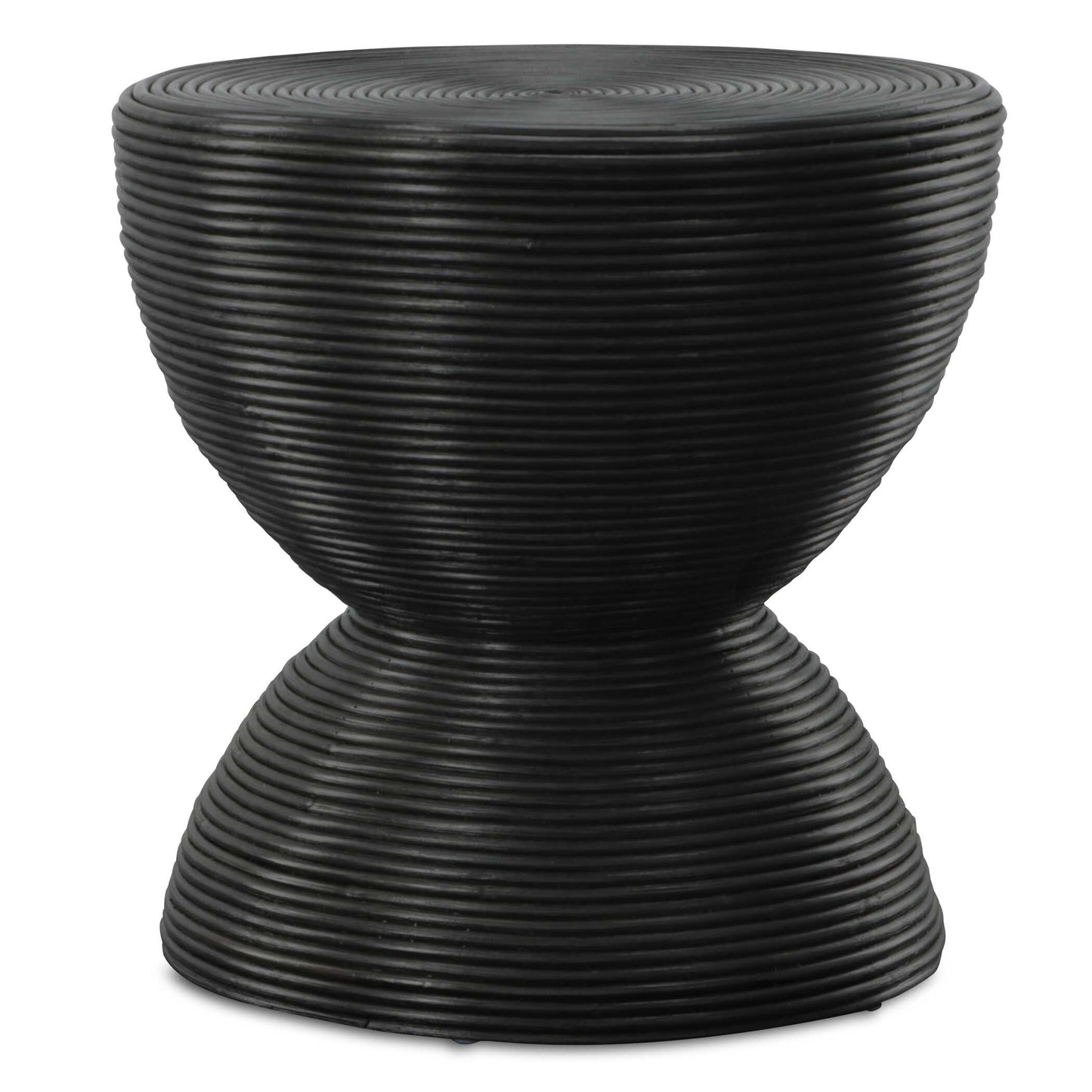 Crafted Entirely From Natural Rattan, The Bongo Side Table Adds A Touch Of Natural Texture And Is Finished In A Stained Black.