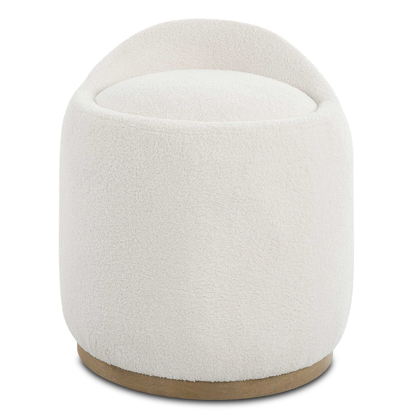 This Low Back Swivel Stool Serves As Conversational Dining Seating Or As Extra Living Room Accents. Resting On A Solid Wood Swivel Base And Upholstered In Environmentally Friendly 100% Recycled Polyester Reminiscent Of Natural Faux Sheepskin.