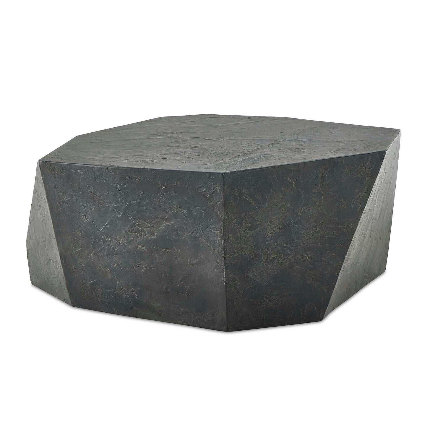 Constructed From Glass Reinforced Concrete, This Sculptural Coffee Table Features An Asymmetrical Faceted Design In A Natural Slate Finish. The Parra Coffee Table Can Be Used As A Standalone Coffee Table Or Is Easily Paired With The Parra Side Table To Create A Bunching Style Coffee Table. Suitable For Both Indoor And Outdoor Use.