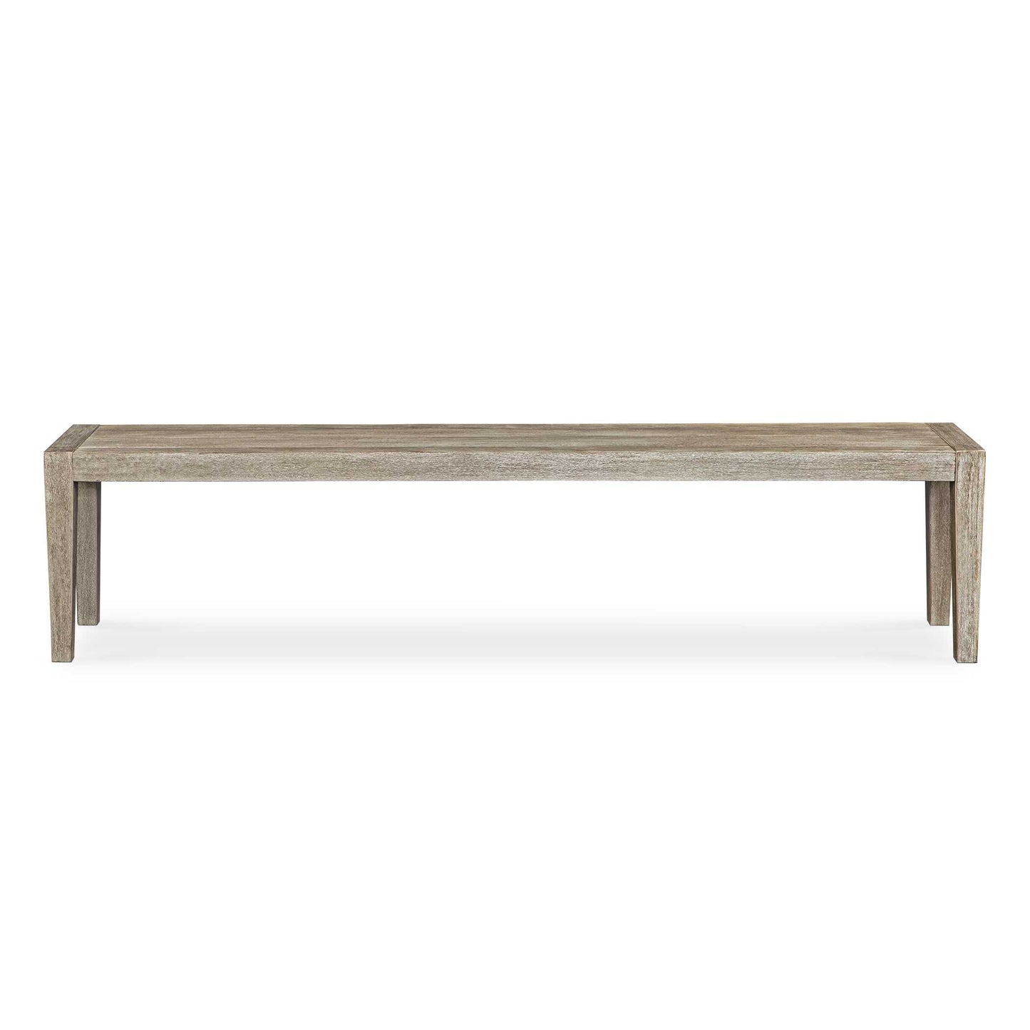 This Contemporary Farmhouse Bench, Crafted Entirely From Mahogany Features Clean Lines And A Refined Cerused Wheat Finish Showcasing Its Simplistic Modern Style.