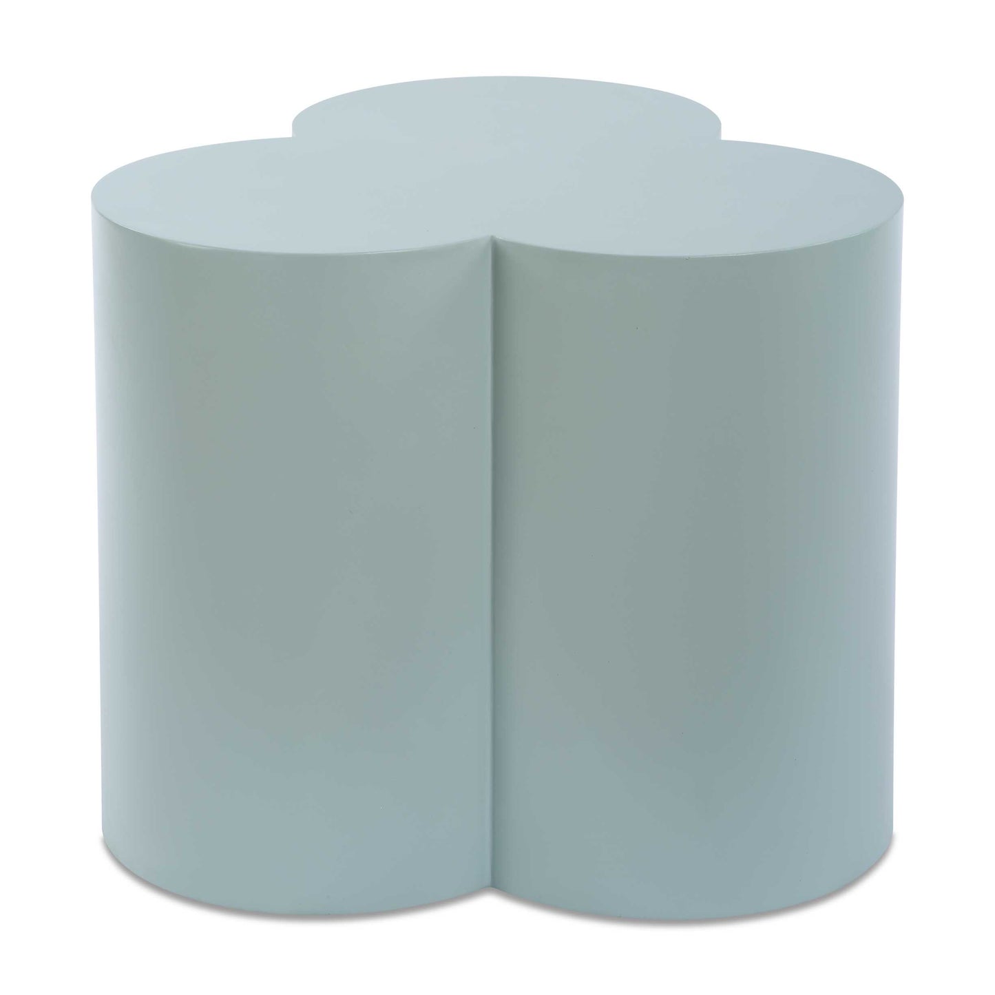This Whimsically Shaped Accent Table, Crafted From Powder-coated Metal In A Light Blue Finish, Adds A Playful Touch To Your Decor. Suitable For Both Indoor And Outdoor Use.