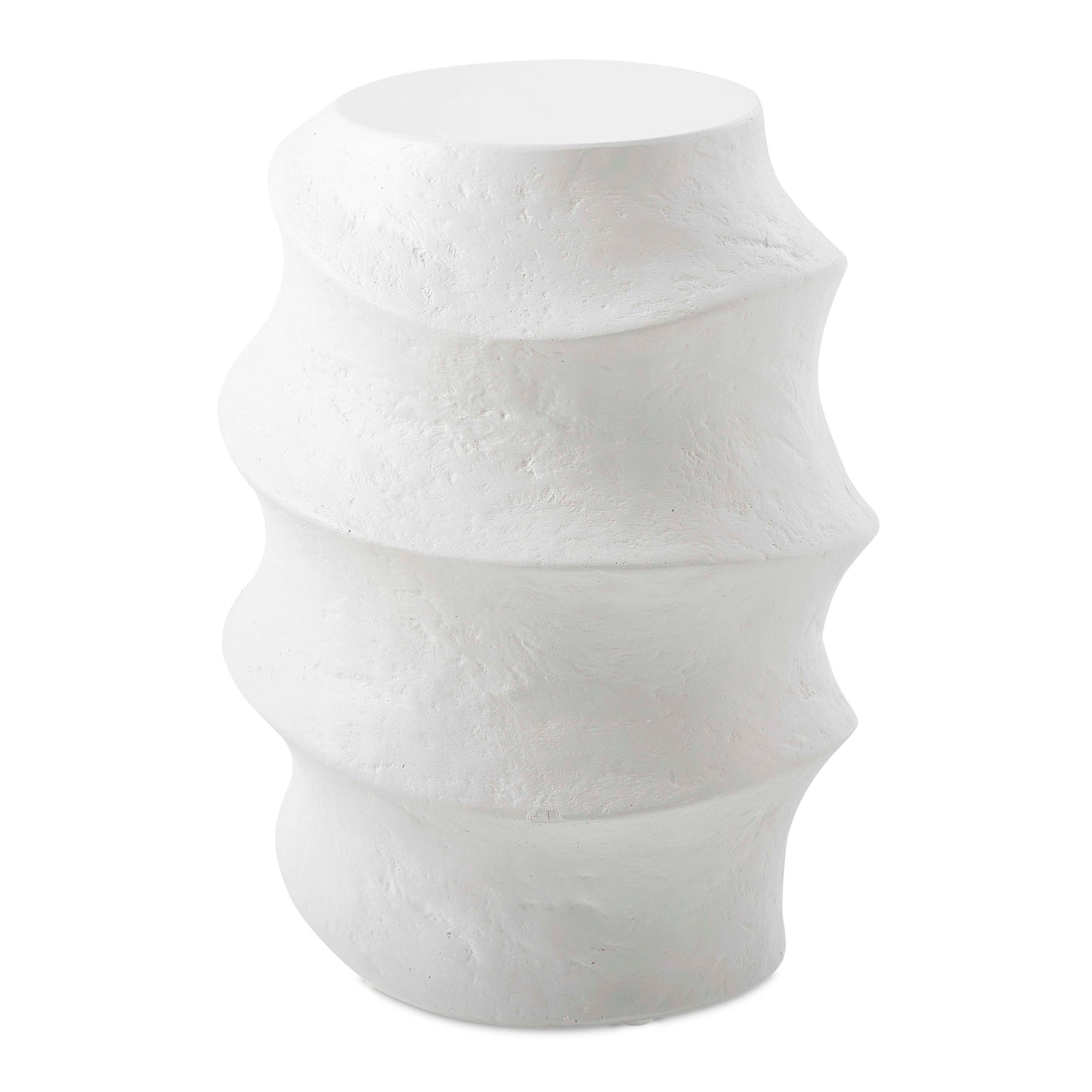 This Accent Table Showcases The Inherent Beauty Of Glass Reinforced Concrete While The Casual White Finish Complements The Organic, Undulating And Wavy Design That Feels Contemporary And Timeless. Suitable For Both Indoor And Outdoor Use.