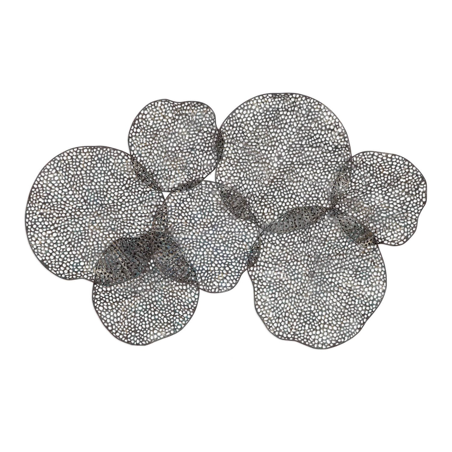 Uttermost 04174 Ripley 47 x 31 inch Bronze Metal Leaf Wall Art with Gold and Patina Highlights