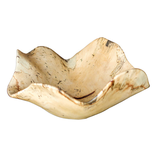 Natural Raw Wood Finish Allows The Beauty Of The Grain To Show Through. Each Will Vary In Size Due To Being Uniquely Handcrafted. Cracks And Variations In Grain Are Normal.