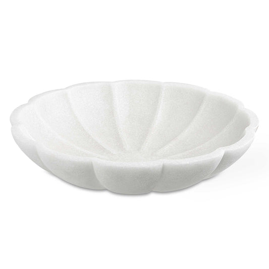 This Elegant, Multipurpose Bowl Is Crafted From Ivory Man-made Stone That Accurately Replicates The Look Of Thassos Marble. Safe For Outdoor Use, But Protection From Freezing Temperatures Is Recommended.
