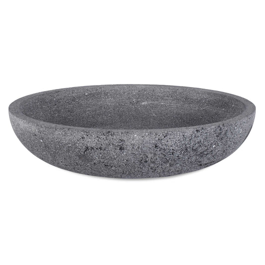 Crafted From Textured Gray Lava Stone, This Sleek And Minimalist Bowl Brings A Natural, Grounding Element To Any Space. Perfect For Decorative Displays Or As A Standalone Statement Piece. Safe For Outdoor Use.
