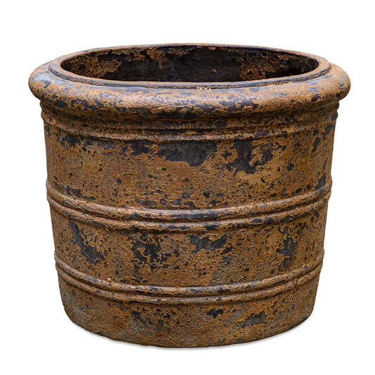 Elevate Your Indoor Or Outdoor Space With This Rugged Yet Stylish Reinforced Concrete Planter. Featuring A Weathered And Textured, Rust Black Finish And Timeless Design, It Adds Character And Durability To Any Setting. Perfect For Showcasing Your Favorite Greenery With A Rustic Industrial Charm.