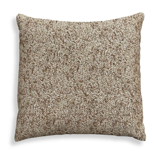 Sumptuously Soft, Woven Chenille In Tones Of Taupe And Amber Over A Cream Warp In Sunbrella Solution Dyed Acrylic. Complete With An Invisible Zipper And Filled With A Plush, Microdenier Polyester Inside A Water-resistant Casing. Made In The USA.