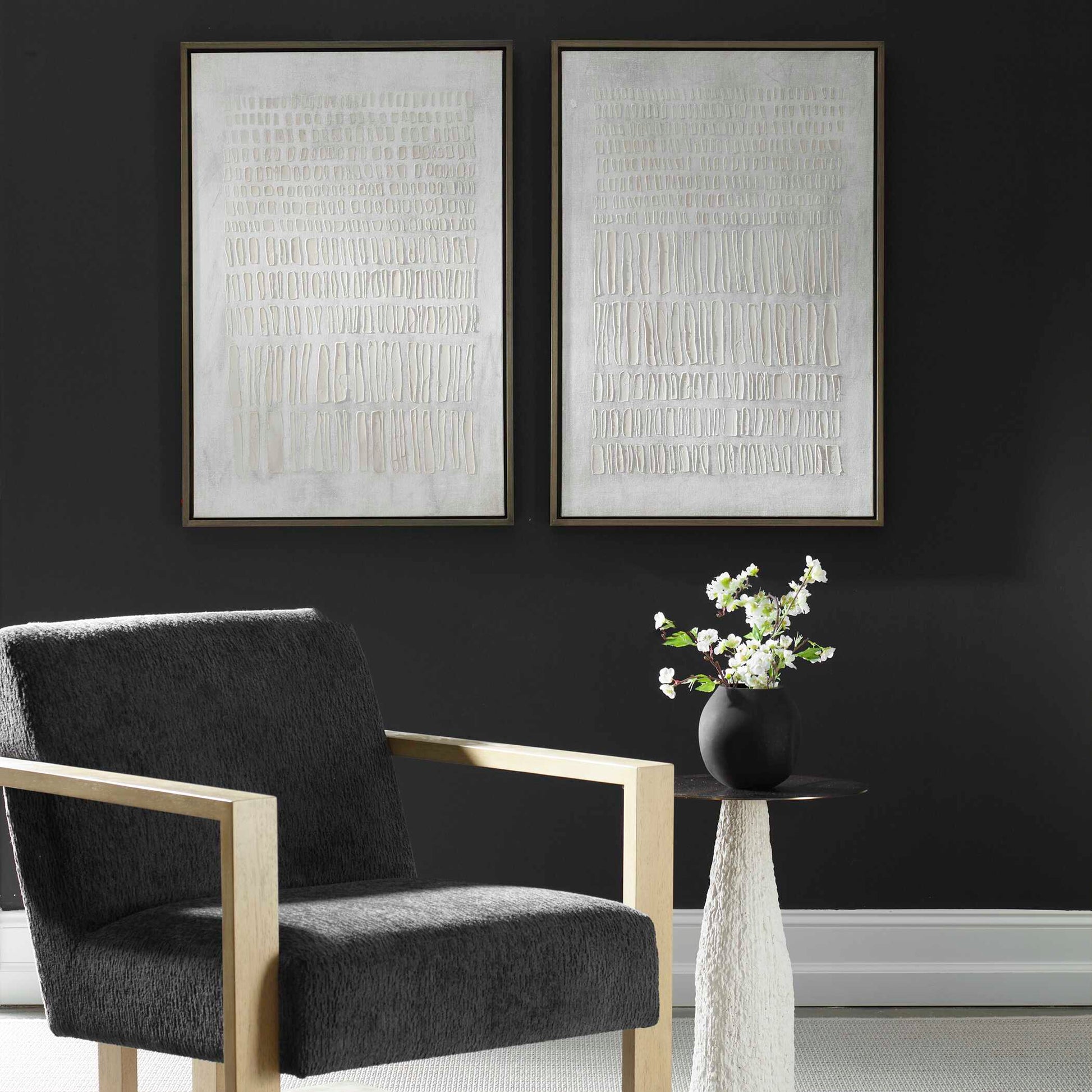 Matte Gray Stained Solid Wood