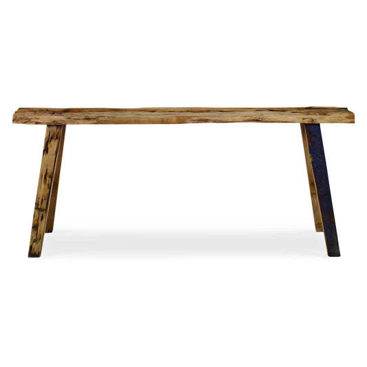 Perfect For An Entryway Or At The Foot Of A Bed, This Rustic Bench Is Handcrafted From 100% Reclaimed Pine Wood. Each Piece Is Complete With Rich Graining, Distress Marks And Shading, Showcasing The Unique History Of Each Board. Solid Wood Will Continue To Move With Temperature And Humidity Changes, Which Can Result In Small Cracks And Uneven Surfaces, Adding To Its Authenticity And Character.