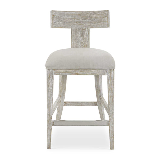This Modern Take On A Klismos Chair Features A Curved Wood Frame In A Whitewashed Finish, With Wire Brushed Details Revealing Natural Pine Wood Undertones. Paired With A Stone White Slubbed Performance Fabric Cushion.