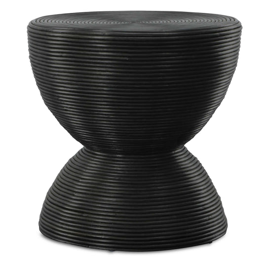 Crafted Entirely From Natural Rattan, The Bongo Side Table Adds A Touch Of Natural Texture And Is Finished In A Stained Black.