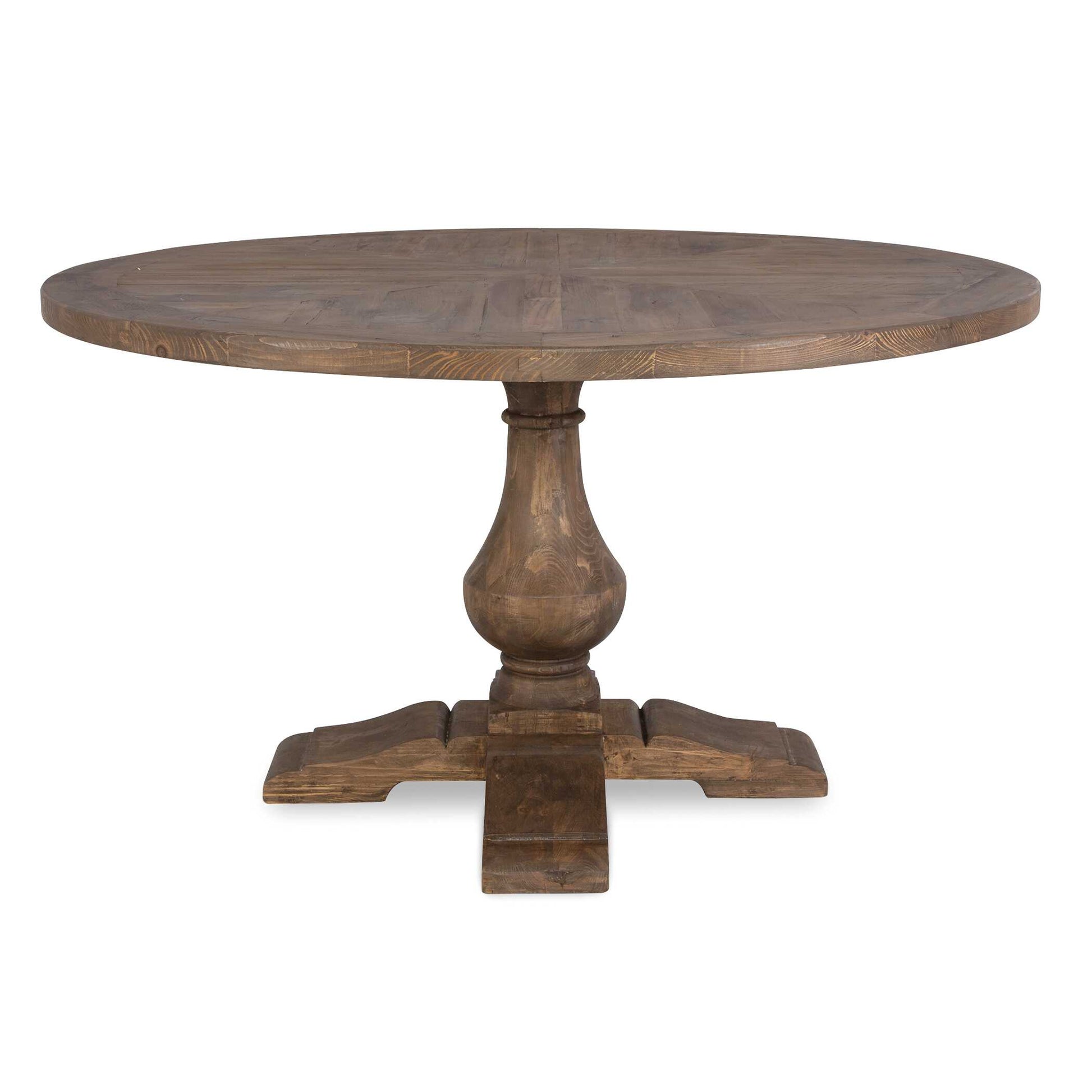 Beautifully Pieced, Solid Wood Table Is Made From 100% Reclaimed Lumber, Sanded And Minimally Finished With A Stony Gray Wash To Highlight The Natural Grain And Distressing. Solid Wood Will Continue To Move With Temperature And Humidity Changes, Which Can Result In Small Cracks And Uneven Surfaces, Adding To Its Authenticity And Character.