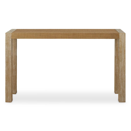 Organic And Breathtaking, The Bentley Console Table Is Composed Of A Textured Grasscloth Top And Complimenting Oak Veneer Legs With A Hint Of Gold Metallic.  Inspired By Earthly Beauty The Surface Is Woven From All Natural Fibers.