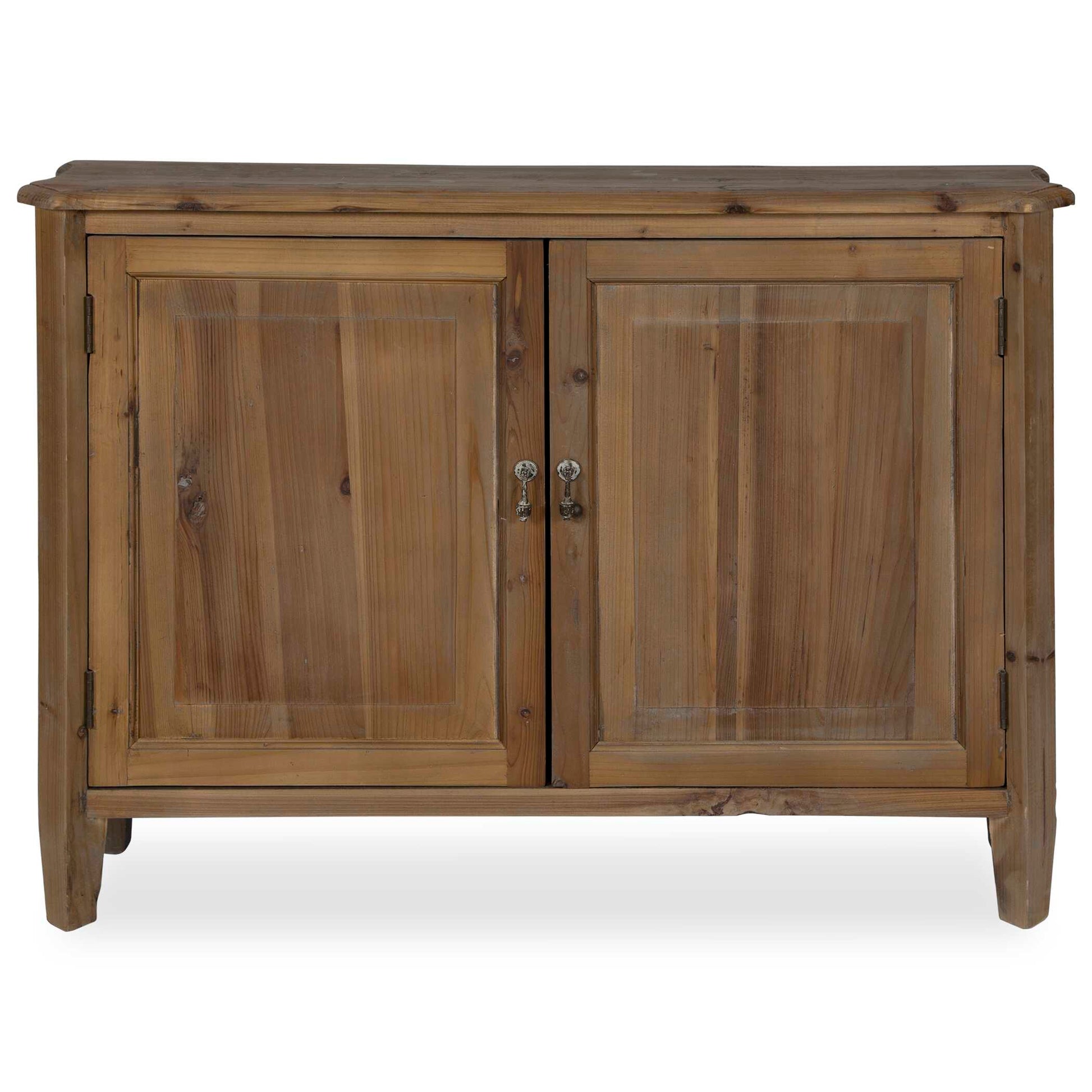 Weathered, Reclaimed Fir Wood, Sun Faded And Glazed With A Stony Gray Wash. Solid Wood Construction With Adjustable Shelf. Reclaimed Wood Is Restored From A Previous Life As Old Doors, Railroad Ties, Etc., And Features Old Nail Holes, Mineral Staining, And Natural Imperfections. Note That Solid Wood Will Continue To Move With Temperature And Humidity Changes, Which Can Result In Small Cracks And Uneven Surfaces, Adding To Its Authenticity And Character.