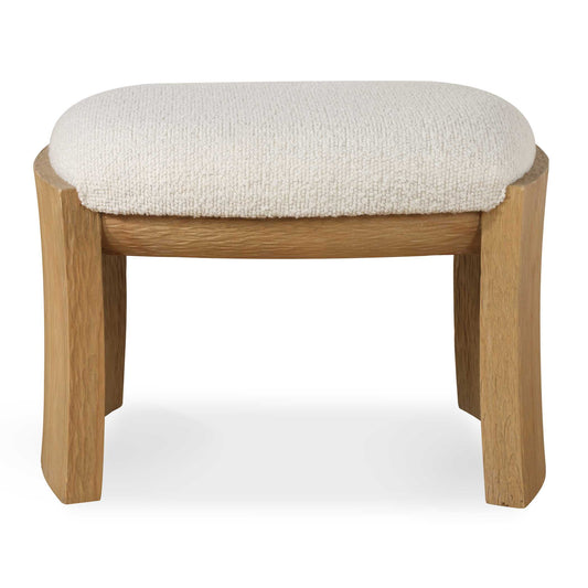 The Port Bench Is A Modern Accent Piece That Embodies Scandinavian Design Principles With Its Clean Lines And Functional Form. The Playful Scooped Profile Is Enhanced With Chiseled Texturing, Complemented By A Plush Upholstered Seat In Crisp, Textured White Polyester.