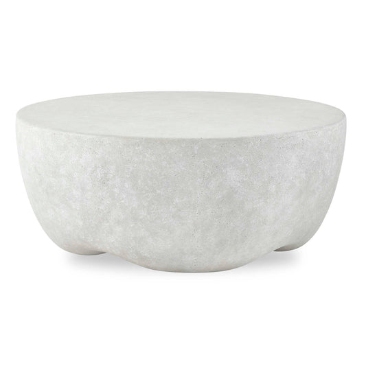 Constructed From Glass Reinforced Concrete, The Wright Coffee Table Features A Softly Contoured Silhouette In A Natural Light Stone Color. Suitable For Both Indoor And Outdoor Use.