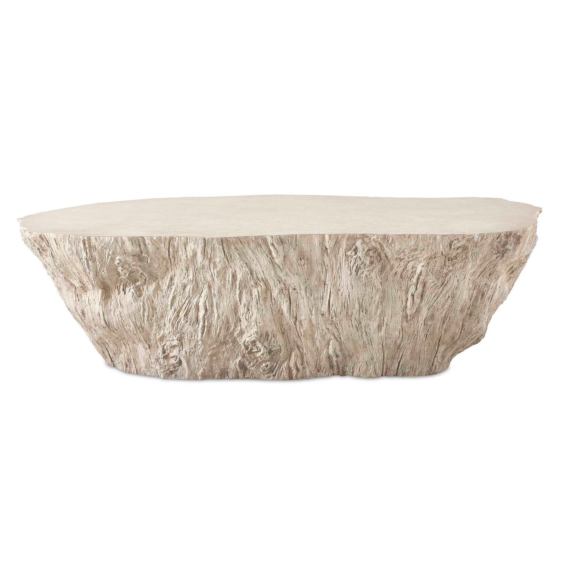 This Unique Coffee Table Is Crafted From Glass Reinforced Concrete, Replicating A Natural Tree And Giving It A Distinctive Organic Texture And A Modern, Sculptural Appeal. Suitable For Both Indoor And Outdoor Use.