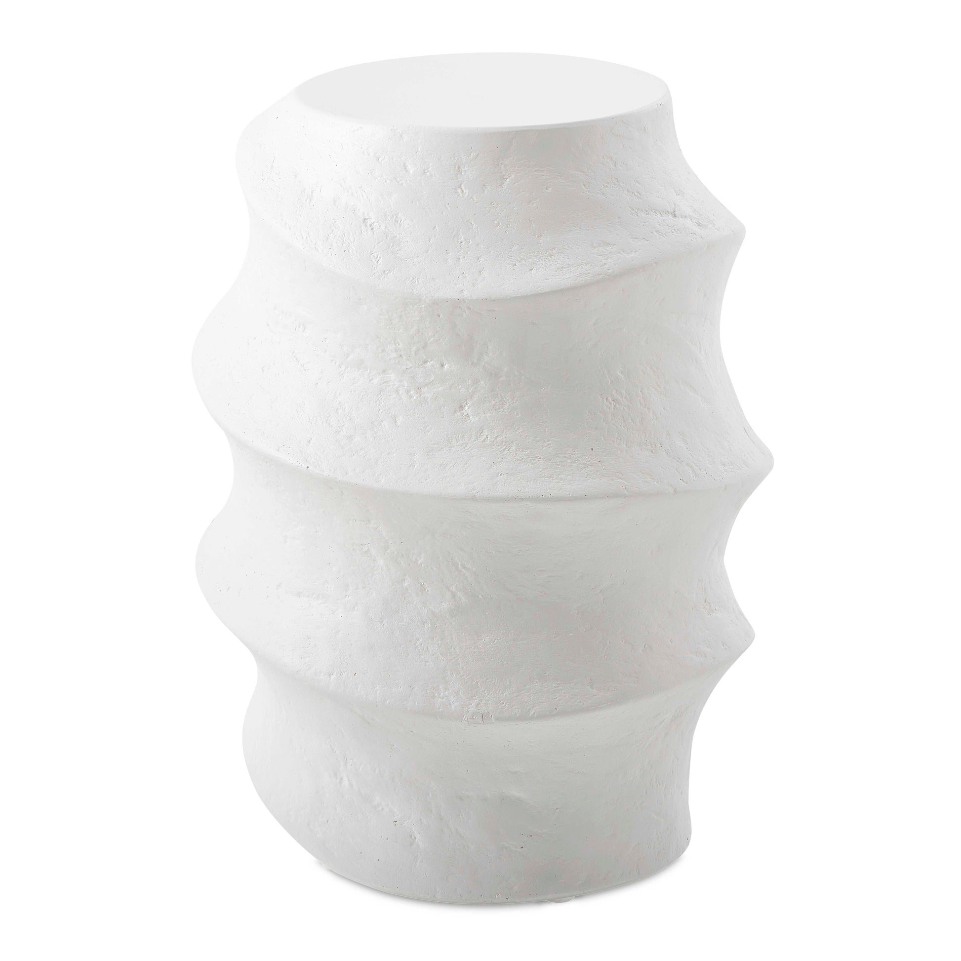 This Accent Table Showcases The Inherent Beauty Of Glass Reinforced Concrete While The Casual White Finish Complements The Organic, Undulating And Wavy Design That Feels Contemporary And Timeless. Suitable For Both Indoor And Outdoor Use.