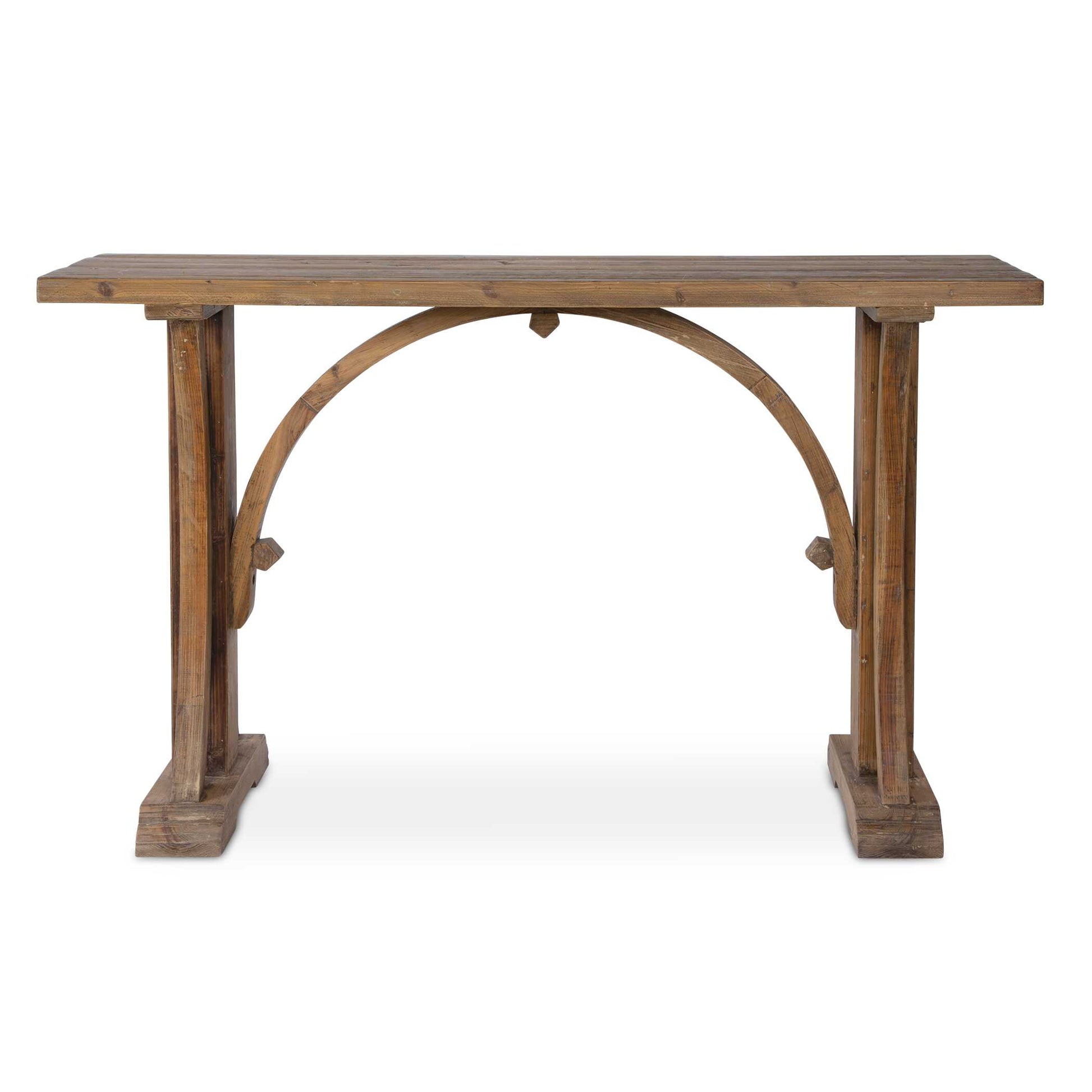 Solid, Reclaimed Fir Wood In Natural, Sun Bleached Finish With Light Antiquing Glaze. Reclaimed Wood Is Restored From A Previous Life As Old Doors, Railroad Ties, Etc., And Features Old Nail Holes, Mineral Staining, And Natural Imperfections. Note That Solid Wood Will Continue To Move With Temperature And Humidity Changes, Which Can Result In Small Cracks And Uneven Surfaces, Adding To Its Authenticity And Character.