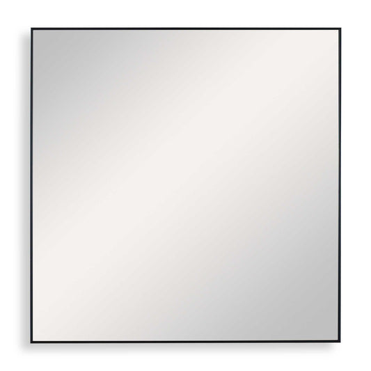 Sleek And Sophisticated, This Square Mirror Features A Clean And Simple Frame Finished In Matte Black. Perfect For Grouping Multiples Together To Create A Striking Wall Installation.