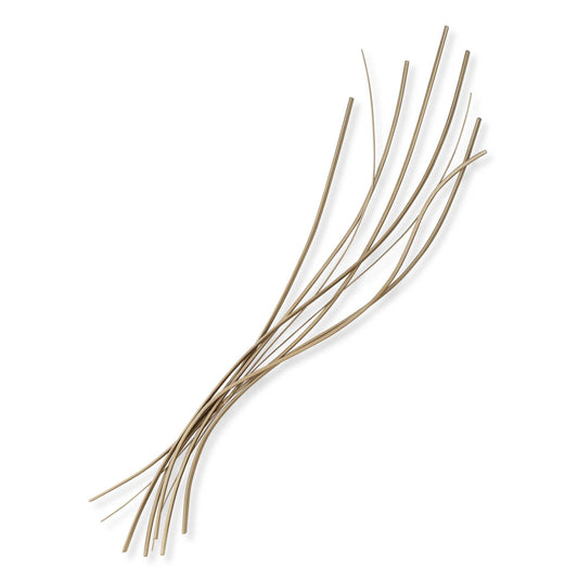 Wisps Of Iron Are Interlaced Together To Create An Airy Wall Display, Finished In Clean Silver Leaf. Use Multiple To Create More Dramatic Displays. May Be Hung In Any Direction.